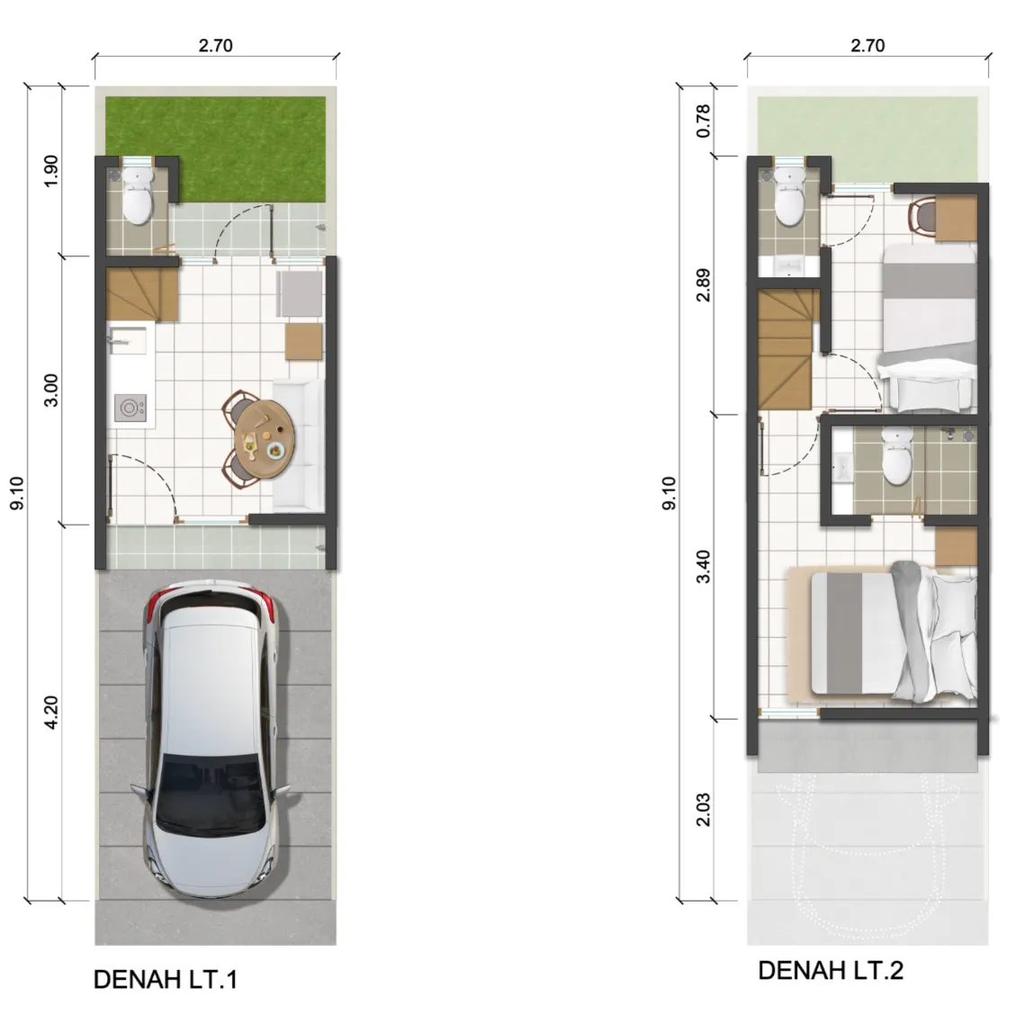Floor plan for HWB 1B